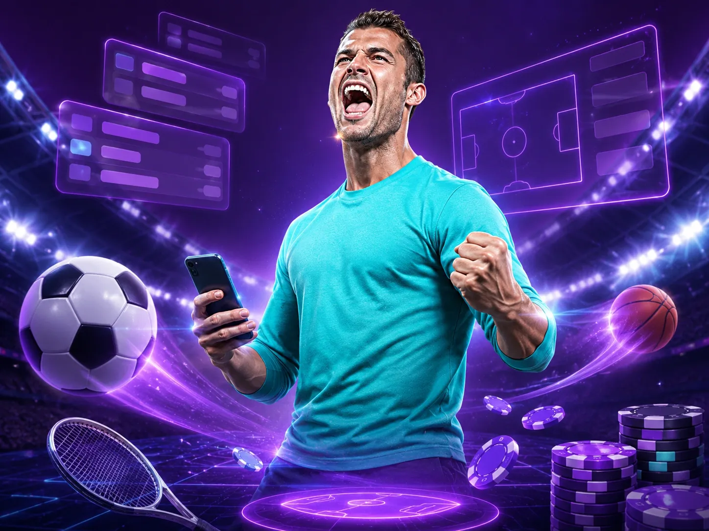 Sport betting arena action